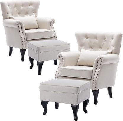Set of 2 Mid-Century Modern Accent Chair by DMFurniture