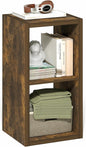 Furinno Cubicle Book Shelf, 2-Cube Bookshelf, Extra Thick Frame Horizontally & by Furinno-FitsYourSpaceFitsYourBudget
