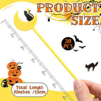 30 Pcs Halloween Swizzle Sticks Plastic Coffee and Cocktail Stirrers Fall Thanksgiving Drink Stirrers Cocktail Mixers for Halloween Fall Autumn Party Tea Coffee Bar Decoration(Moon and Cat)