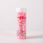Kasvan Pink Pearl Sugar Sprinkles - Edible Candy Pearls 130g/4.58 Oz, Mix Size, Baking Cake Decorations, Ice Cream Toppings and Cookie Decorating, Wedding Party Chirstmas Supplies