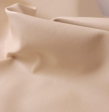 Bone Offwhite Soft Faux Vegan PU Leather by The Yard Synthetic Pleather 0.9 mm - Image 4