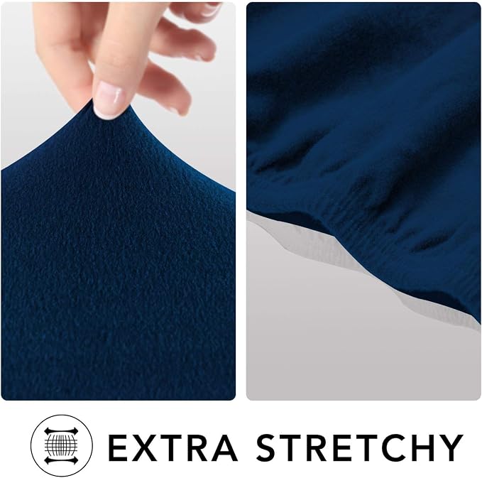 PureFit Stretch Loveseat Covers Fleece Couch Covers - Image 4