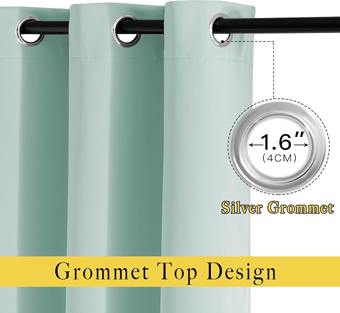 NICETOWN Blackout Curtain Panels Grommet - Image 2