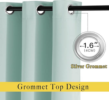 NICETOWN Blackout Curtain Panels Grommet - Image 2