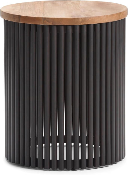 SIMPLIHOME Demy Metal and Wood Accent Table by SimpliHome