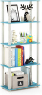 Furinno TURN-S-TUBE Book Shelf, 5-Tier Toolless Storage Shelves by Furinno-FitsYourSpaceFitsYourBudget