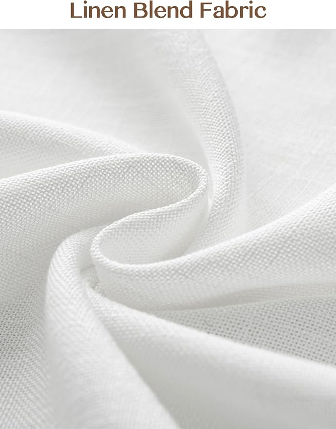 Liz Pinch Pleated Linen Curtains 92 Inches Long, Light Filtering Curtains - Image 7