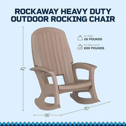 Semco Rockaway Heavy Duty Polyethylene All Weather Outdoor Patio or Deck - Image 3