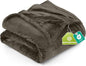 Utopia Bedding Ultra Soft Fleece Bed Blanket Twin Size Brown | Microfiber Plush by UTOPIABEDDING