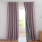 NICETOWN Chaise Mauve Vintage Linen 100% Blackout Curtains by NICETOWN