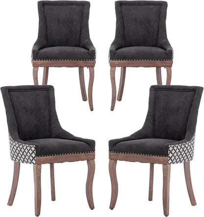 Modern Dining Chairs Set of 4, High Back Dining Chairs Side Chairs by MZDOO