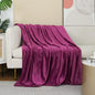 Purple Fleece Plush Throw Blanket 50"x60"for Couch Sofa Fuzzy Cozy Flannel | by JIAHANNHA