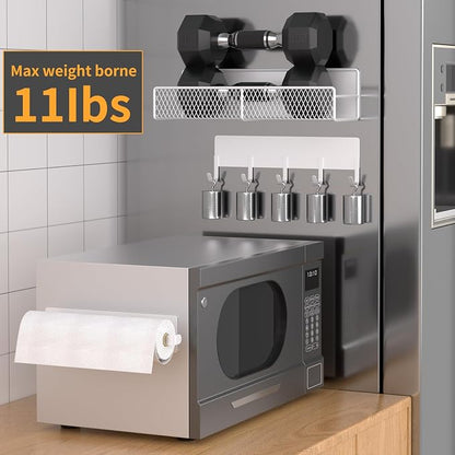 Magnetic Spice Rack for Refrigerator, 7 Pack 100% Metal Strong Magnet Shelves - Image 3