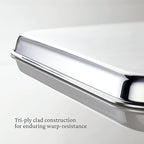 Hestan Provisions OvenBond – 4-Piece Tri-ply Sheet Pan & Stainless Steel Cooling Rack Set