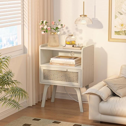 Lerliuo Rattan Nightstands Set of 2 - Image 9