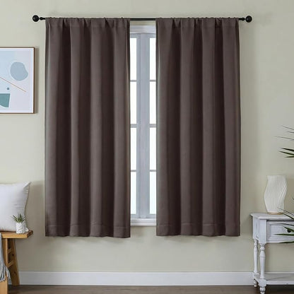 Simplebrand Ava Chocolate Blackout Curtains by Simplebrand
