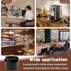 Espresso Knock Box 4.3 Inch Small Coffee Grounds Bin with Removable Knock Bar Non Slip Base Splash Proof Mini Knock Box for Home Cafes Restaurants