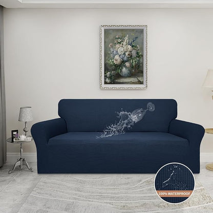 Easy-Going 100% Waterproof Couch Cover, 3 Cushion Oversized Sofa Cover | - Image 2