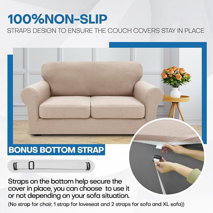 XINEAGE 2026 New 3 Pieces Couch Covers - Image 7
