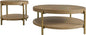 Coaster Home Furnishings Arini 2-piece Round Coffee and End Table Set Sand Wash by CoasterFineFurniture