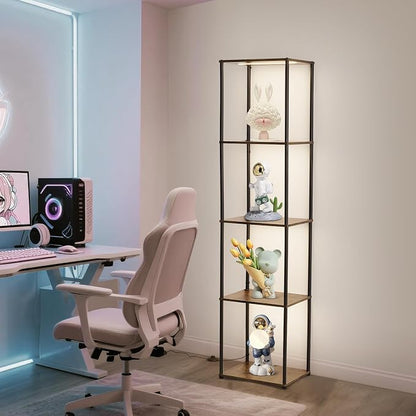 Tall Display Shelf with Lights, Dimmable LED Display Cases - Image 7