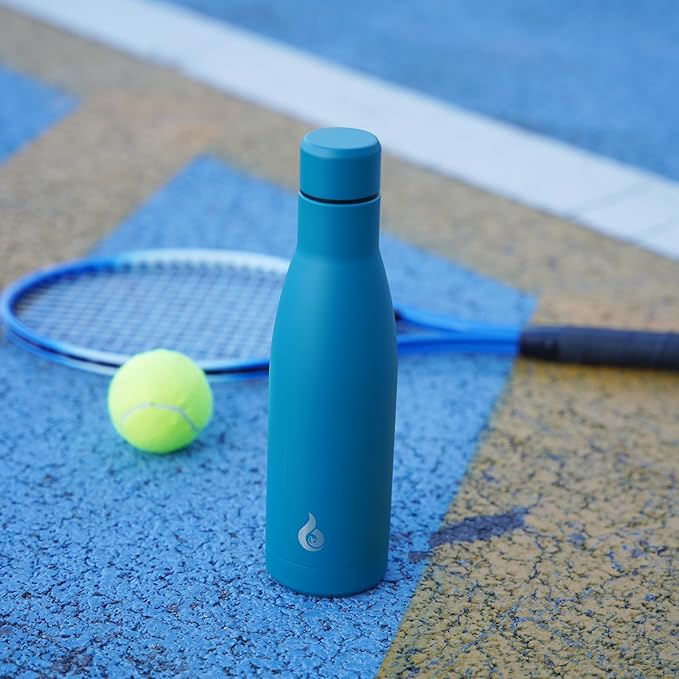 BJPKPK Insulated Water Bottle 17oz Stainless Steel Water Bottles Dishwasher Safe Reusable Metal Thermos Keep Cold and Hot,Laguna