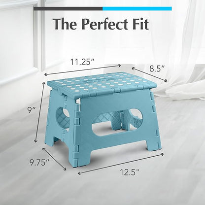 Handy Laundry Folding Step Stool 9 Inch – Sturdy Plastic Foldable Step Stool - Image 5