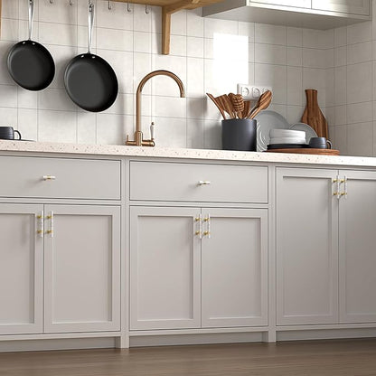 Rergy Cabinet Handles Marble Drawer Pulls and Knobs, T-Bar Hardware - Image 7