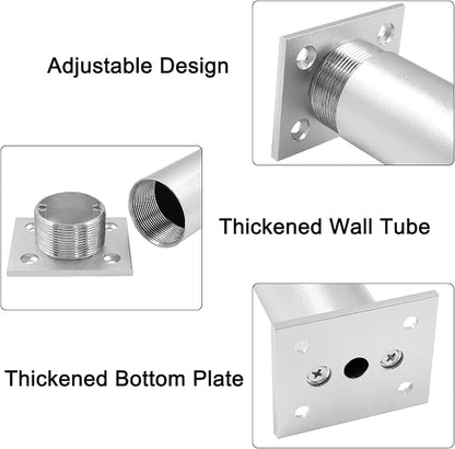 Set of 4 Aluminum Alloy Furniture Legs 7 Inch Height, 1.5 Inch Diameter - Image 4