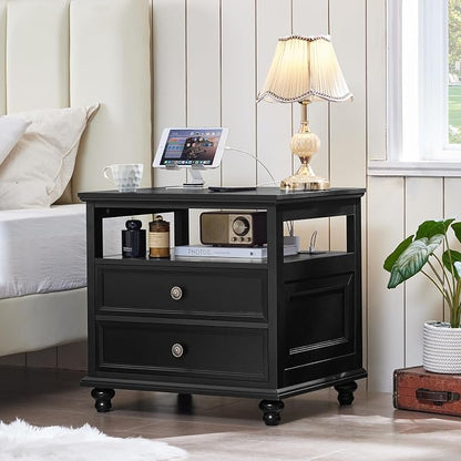 Joaxswe Farmhouse Nightstand - Image 3