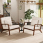ELUCHANG Modern Accent Chairs Set of 2, Upholstered Reading Arm Chair by ELUCHANG