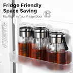 Glass Cold Brew Coffee Maker with Extended Fine Mesh Filter, Tea Infuser Bottle Iced Coffee Maker with Thick Borosilicate Glas