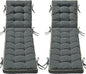 2 Pack 80x26 Inch Folding Chaise Lounge Cushion Quick Dry by AMCATON