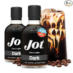 Jot Coffee Concentrate (Dark) High Caffeine Cold Brew Coffee Concentrate Liquid for Iced Coffees, Instant Espresso, Hot or Cold Instant Coffees - Makes 14 Cups, 150mg Caffeine/Tbsp, Sugar Free