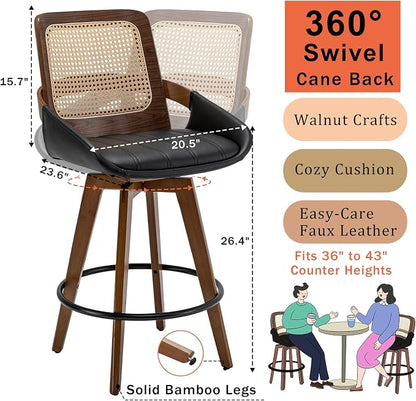 Mid Century Modern Counter Stools - Image 2