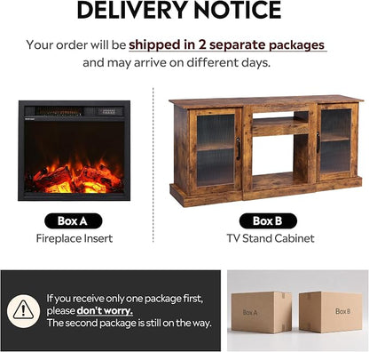 WLIVE Fireplace TV Stand for 65" TV, Entertainment Center - Image 6