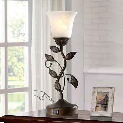 Touch Bedside Table Lamp, Vintage Nightstand Lamp - Image 2