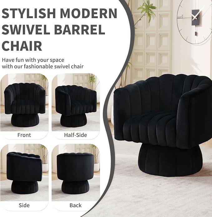 Swivel Accent Barrel Round Chair - Image 6