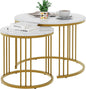 Garden 4 you Coffee Table Faux Marble Nesting Table by Garden4you
