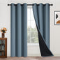 Yakamok Full Blackout Curtains 84 Inches Long, 2 Thick Layers Grommet Top by Yakamok