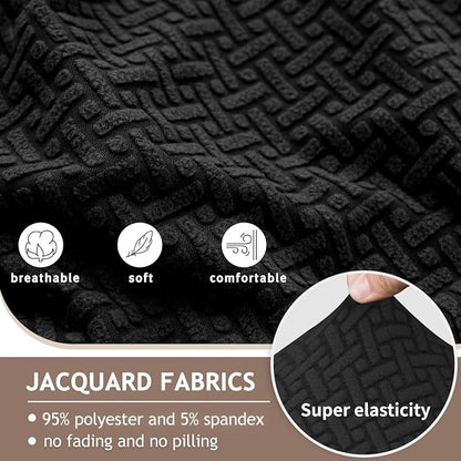 ALIECOM 100% Waterproof Recliner Sectional Couch Covers L Shape Stretch Corner - Image 5