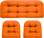 DANGHOOGY Wicker Chair Cushions, Waterproof Outdoor Loveseat Cushions by DANGHOOGYFurnitureCushions