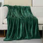 Forest Green Fleece Plush Throw Blanket 50"x70"for Couch Fuzzy Cozy Flannel | by JIAHANNHA