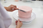 Professional Cake Decorating Tools - Stainless Steel 6.5" Offset Cake Spatula - Icing Spatulas with Wood Handle (6.5 inch)