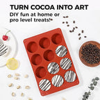 Oreo Silicone Molds 2 PCS, 12 Cavity Cylindrical Chocolate Covered Oreos Cookie Mold, Baking Mold for Oreo, Chocolate, Cookie, Candy, Mini Cake, Jelly