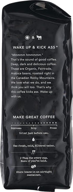 Kicking Horse Coffee Kick Ass Dark Roast Ground (10 Oz) and Smart Ass Medium Roast Whole Bean (10 oz) Bundle