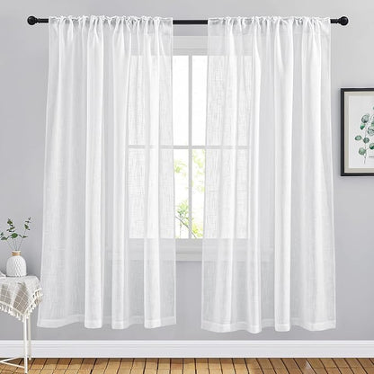 NICETOWN Semi Sheer Window Curtain Panels - Image 2