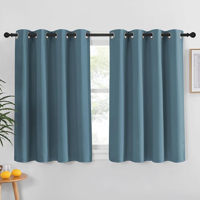 NICETOWN Kitchen Short Blackout Curtain and Drape by NICETOWN