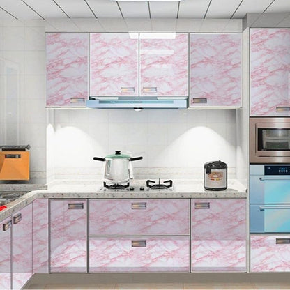 practicalWs 23.6in ×118in White Pink Marble Wallpaper Peel and Stick - Image 4