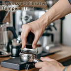 21pcs Espresso Tamper Set, Barista Tools Kit for Coffee Machine, Spring-Loaded 304 Stainless Steel Base 30lbs Coffee Calibrated Tamper kits for Enjoying cafes Home Office hotels(51mm)